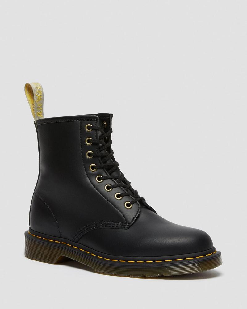 Black Women\'s Dr Martens Vegan 1460 Felix Lace Up Boots | CA 221MQZ